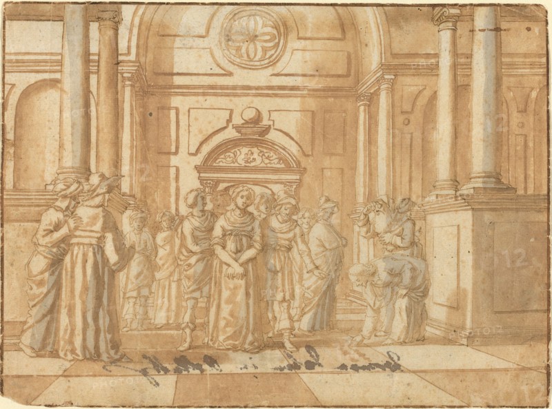 Christ and the Woman Taken in Adultery, 16th century.