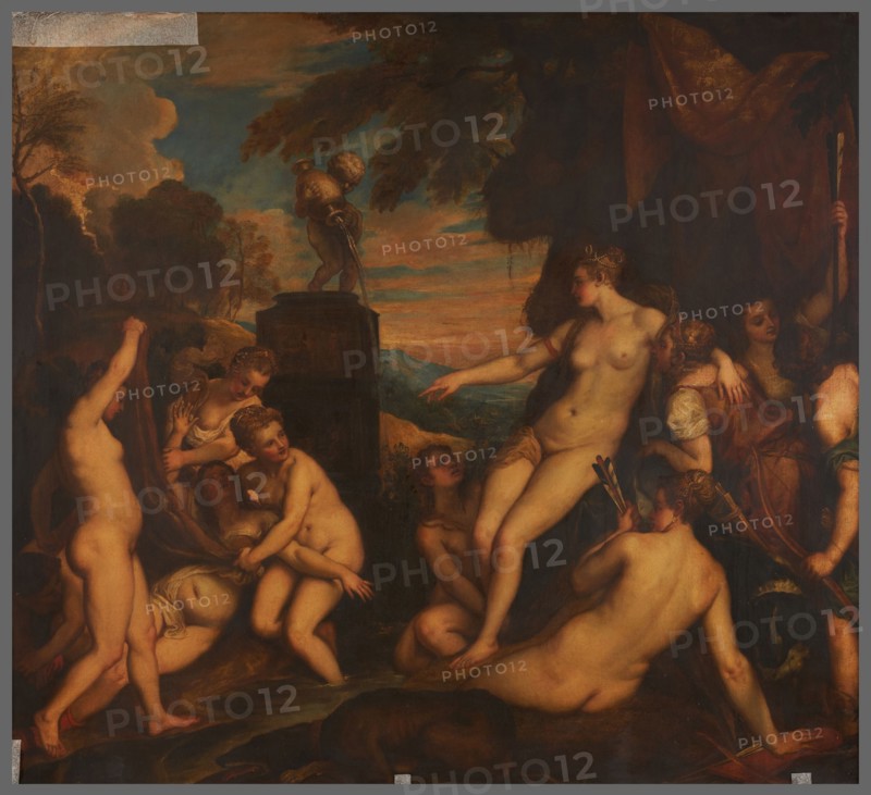 Diana discovering Callisto's pregnancy, after Titian.