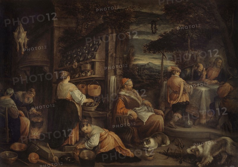 The Pilgrims of Emmaus, after Jacopo Bassano, c.1600.
