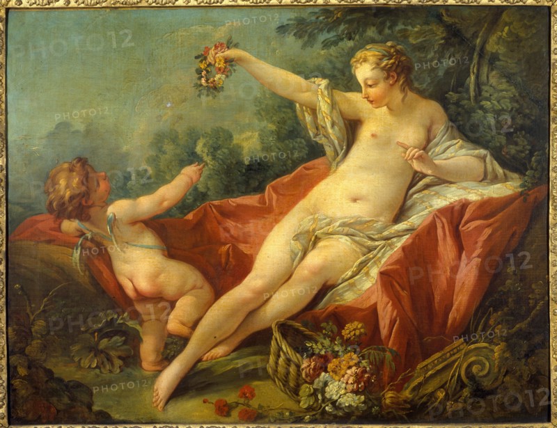 Venus and Cupid, mid 18th century. (Vénus et l'Amour).