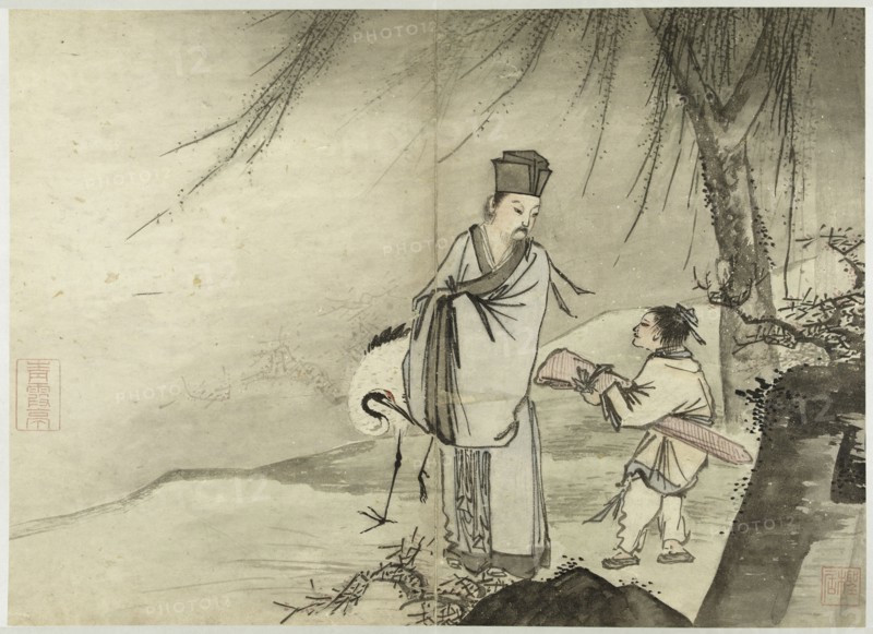 Poets and Immortals after Du Jin ?? (active 1465–1505).