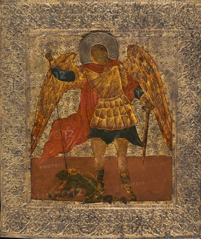 Saint Michael slaying the demon, between 1600 and 1700.