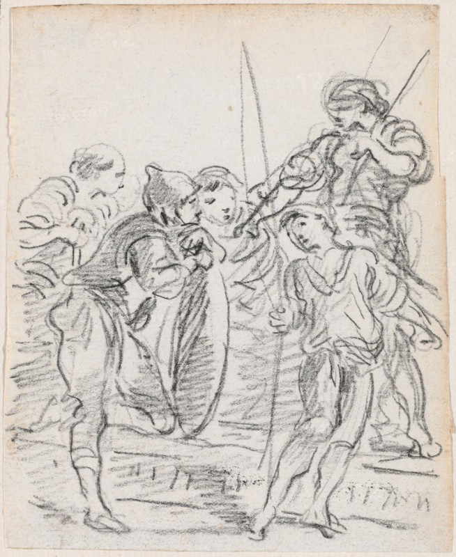 Group of Male Figures Conversing, probably c. 1754/1765.