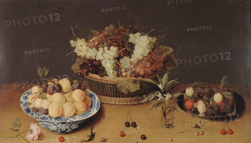 Still life with fruit and flowers, between 1624 and 1700.