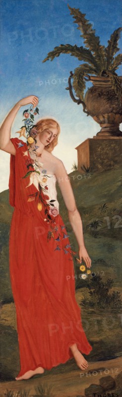 Les quatre saisons - Le printemps, c.1860. Spring allegory.