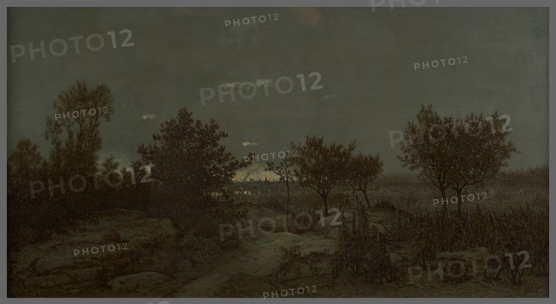La campagne au lever du jour, 1859. The countryside at dawn.
