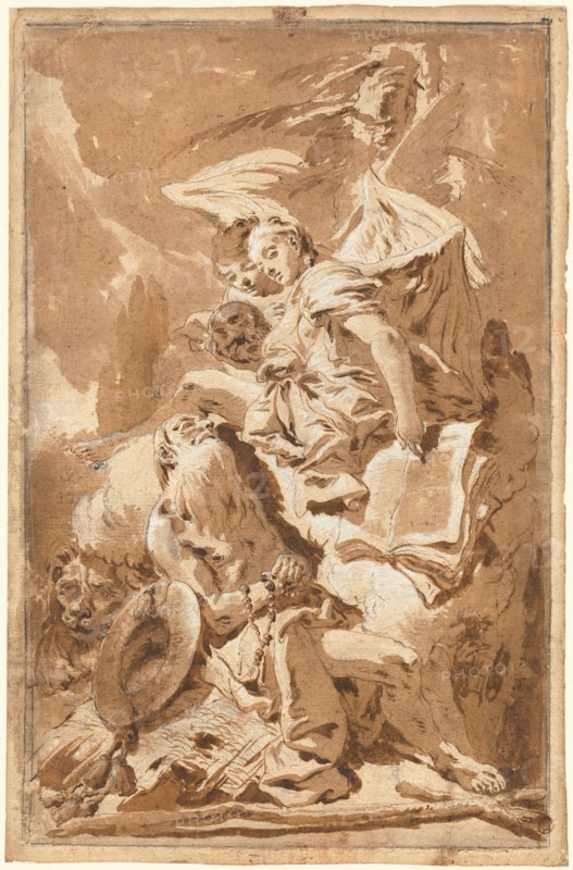 Saint Jerome in the Desert Listening to the Angels, c. 1732.