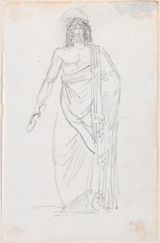 Statue of Zeus Holding a Thunderbolt, probably c. 1754/1765.