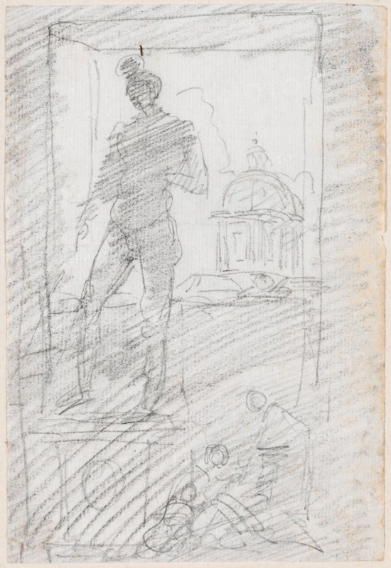 Statue of a Nude before a Window View, probably c. 1754/1765.