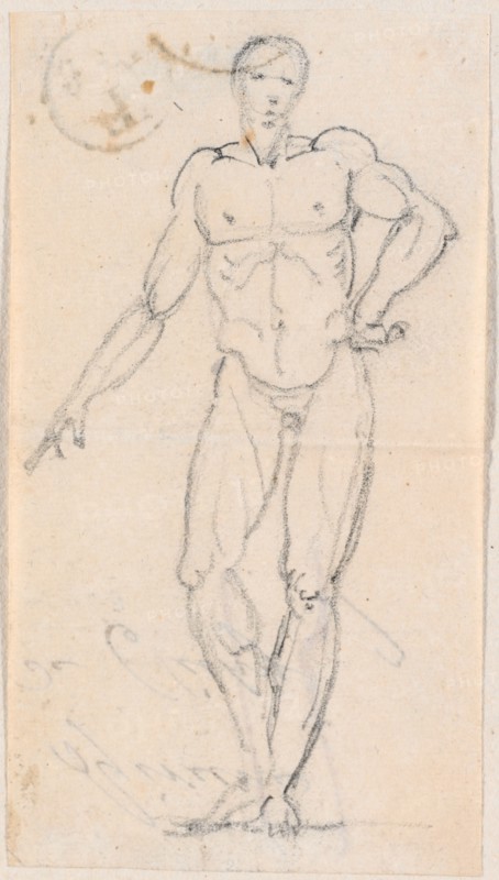 Statue of a Male Nude with Hand on Hip, probably c. 1754/1765.