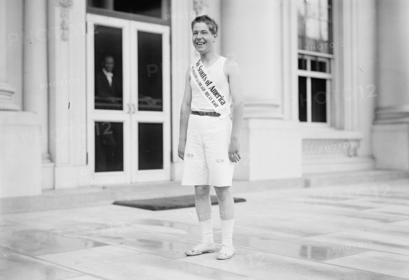 Boy Scouts - Relay Race Starting At White House, Fred Reed, 1913.