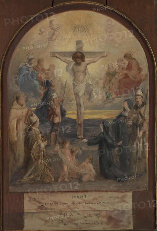 Esquisse pour l'église Notre-Dame-des-Champs : Le Calvaire, 1884.