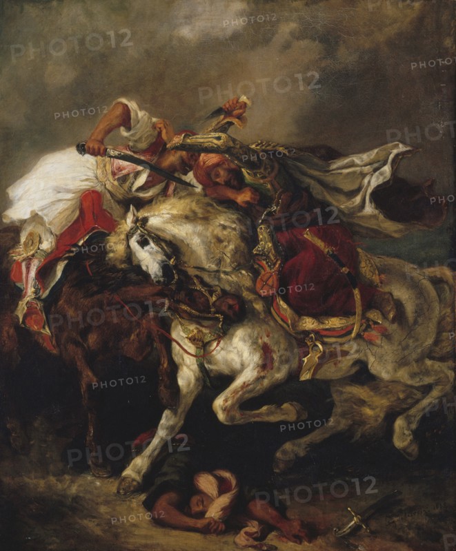 Le Combat du Giaour et du Pacha, 1835. Creator: Eugene Delacroix.