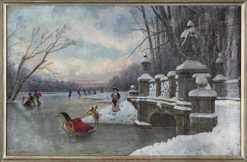 Ice Amusements at the Nymphenburg Palace Park. Private Collection.