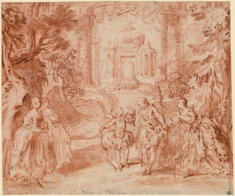 The Divertissement from Voltaire's "La princesse de Navarre", 1745.