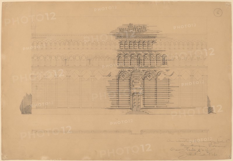 An Interesting Romanesque Treatment, San Giovanni, Pistoia, c. 1896.
