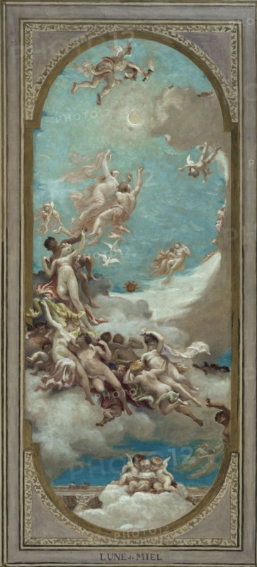 Sketch for the town hall at Saint-Maur-des-Fossés : Honeymoon, 1883.