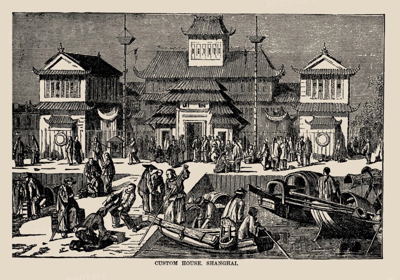 Imperial Maritime Customs House in Shanghai, 1857. Private Collection.