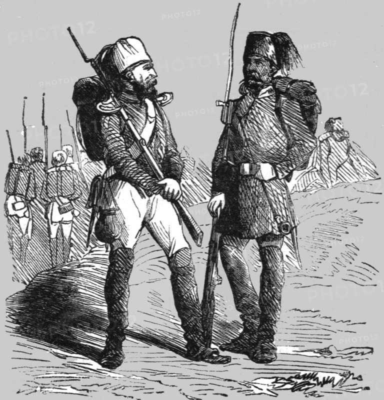 'Sebastopol; Uniform of the Turkish Infantry', 1854. Creator: Unknown.