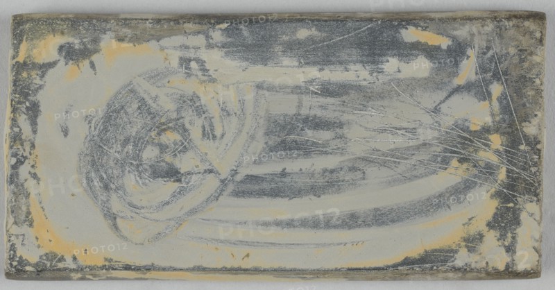 Colour mixing stone that belonged to Jean Moulin, between 1919 and 1938.