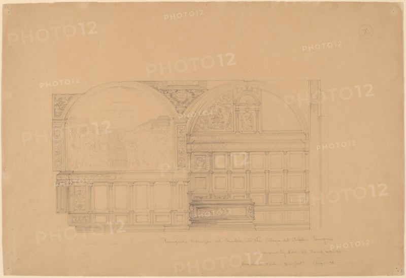 Perugino's Udienza del Cambio in the Collegio del Cambio, Perugia, 1896.