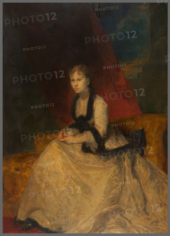Portrait de la marquise Landolfo-Carcano, 1868. Creator: Gustave Ricard.