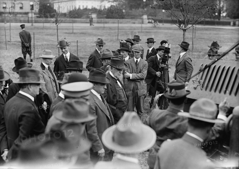 Army, U.S. Motor Truck Inspection, 1917. First World War, Washington, DC.