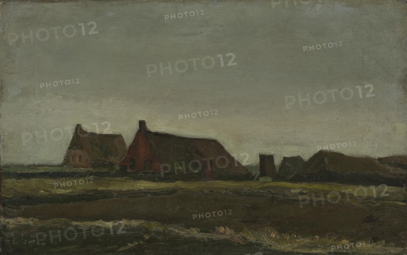 Cottages, 1883. Found in the collection of the Van Gogh Museum, Amsterdam.