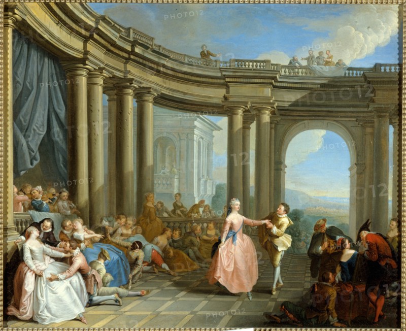 Le menuet, 18th century.  Creators: Jean-Baptiste Pater, Sébastien Le Clerc the Younger.