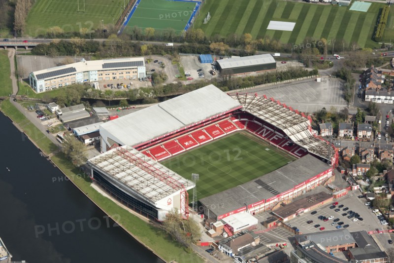 City Ground, home of Nottingham Forest Football Club, Nottinghamshire, 2021.