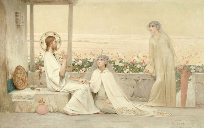 Le Christ chez Marthe et Marie, 1882. Christ at the home of Martha and Mary.