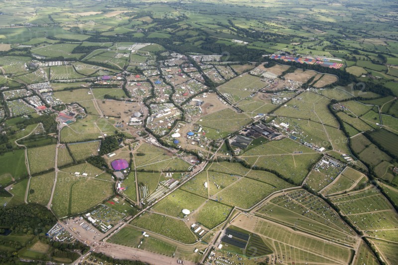 Glastonbury Festival 2019, 11 days after it had ended, Pilton, Somerset, 2019.
