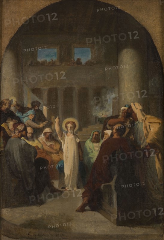Sketch for the church of Saint-Etienne-du-Mont: Jesus among the doctors, 1865.