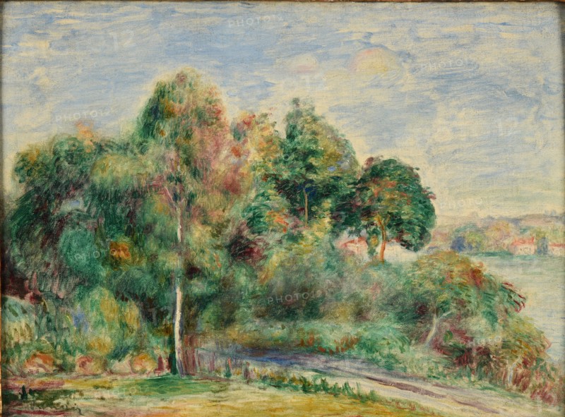 Landscape, c. 1890. Found in the collection of the Musée des Beaux-Arts, Reims.