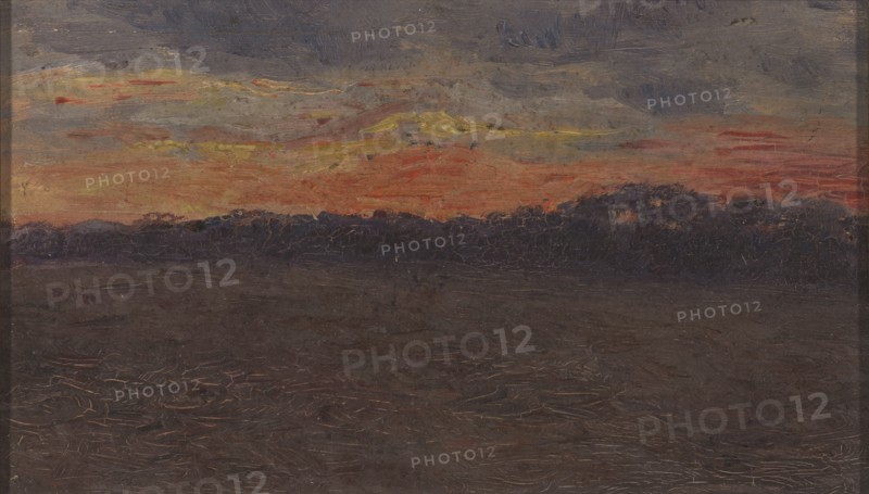 Paysage d'Afrique (Congo), c1910. African landscape, (Congo). Sunrise or sunset.