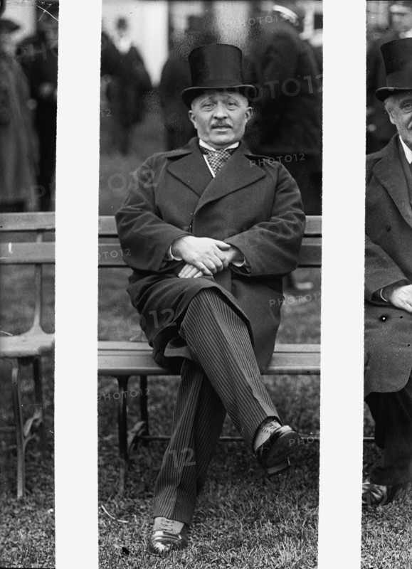 Allied Commission To U.S. Seated On Lawn: Viviani, 1917. Creator: Harris & Ewing.
