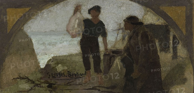 Esquisse pour la salle à manger de l'Hôtel de Ville de Paris : Le poisson, c.1893.