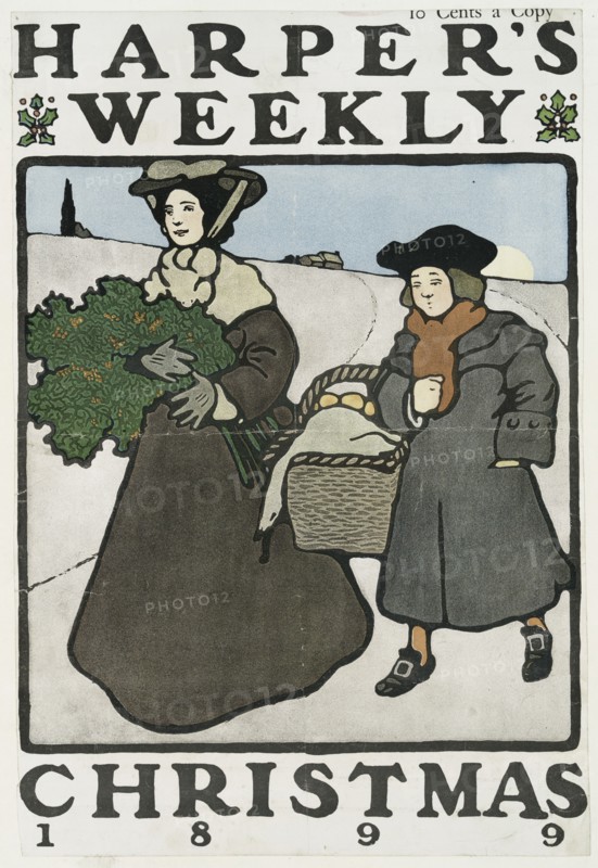 Harper's Weekly, Christmas 1899, 10 Cents a Copy, c1899. Creator: Edward Penfield.