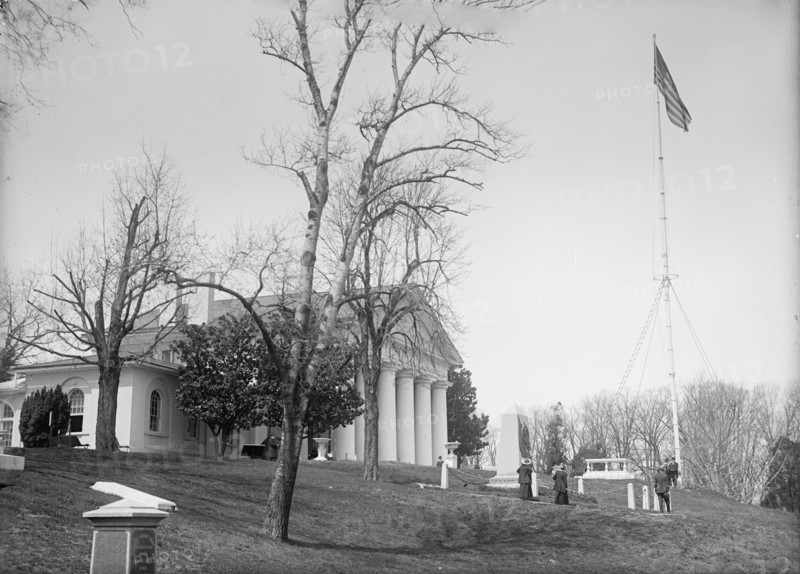 Arlington Mansion - View, Including L'Enfant's Tomb, 1917. Creator: Harris & Ewing.
