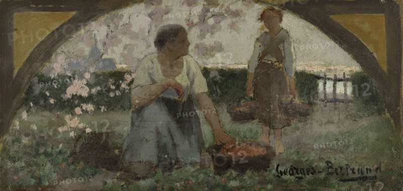 Esquisse pour la salle à manger de l'Hôtel de Ville de Paris : Les fraises, c.1893.