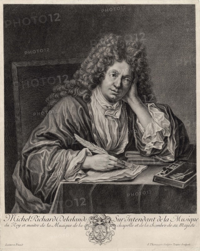 Portrait of the composer Michel-Richard de Lalande (1657-1726). Private Collection.