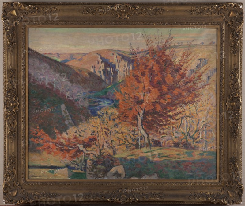 Paysage, le rocher de la Fileuse, between 1893 and 1920. Creator: Armand Guillaumin.
