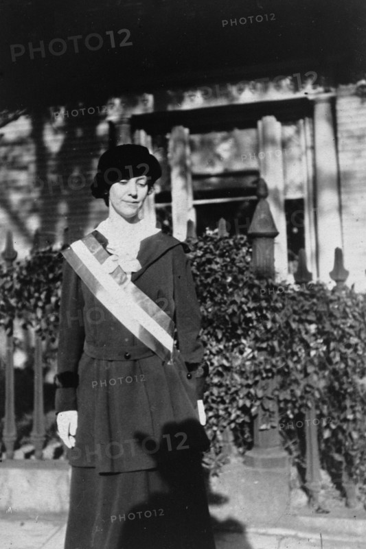 Ruth Crocker, Suffragist, 1917. US activist, campaigner, sister of Gertrude Crocker.