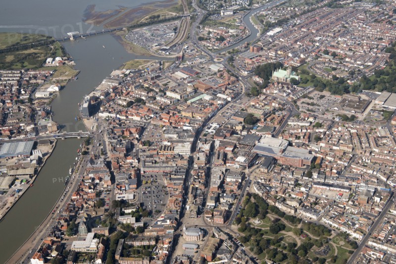 The High Street Heritage Action Zone and town centre, Great Yarmouth, Norfolk, 2020.