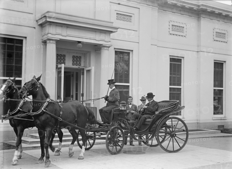 Albert Sidney Burleson, Rep. from Texas - In Carriage, 1914. Creator: Harris & Ewing.