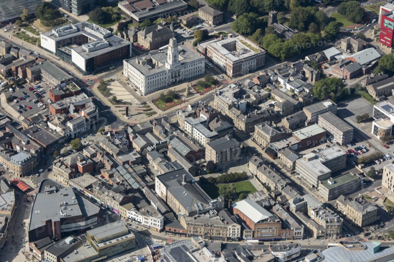 Barnsley Town Hall and Eldon Street High Street Heritage Action Zone, Barnsley, 2020.
