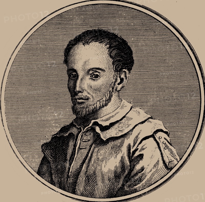 Portrait of the organist and composer Paolo Agostini (1539-1629). Private Collection.