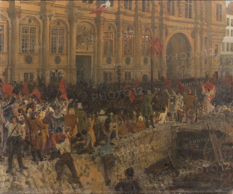 Proclamation de la République le 24 février 1848, c.1902. Creator: Jean-Paul Laurens.