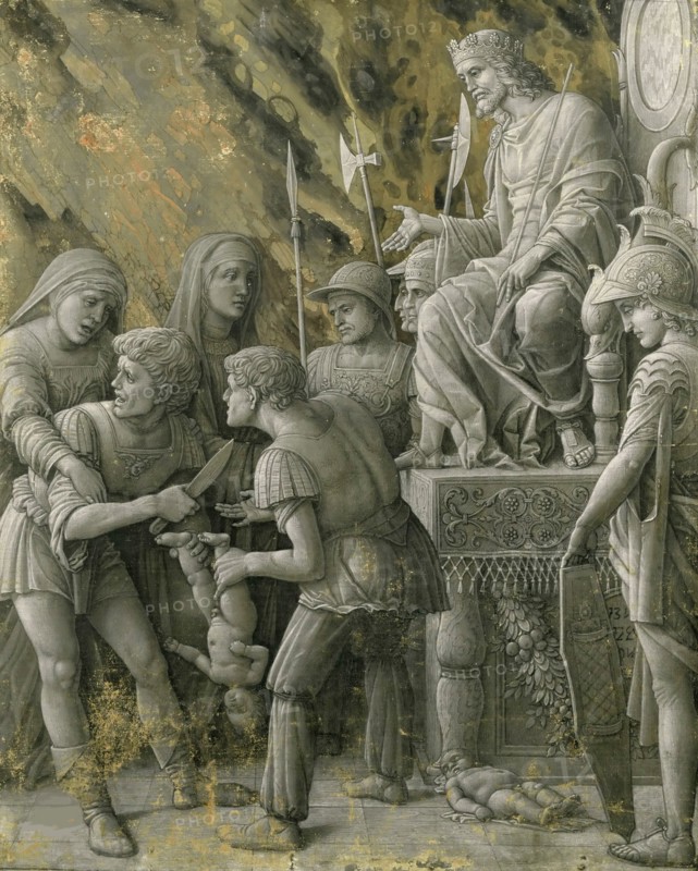 The Judgment of Solomon, 1495. Found in the collection of the Musée du Louvre, Paris.
