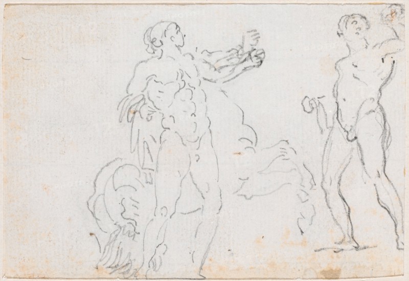 Two Studies of the Statue of Alexander and Bucephalus [verso], probably c. 1754/1765.